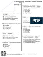 524 - Passive Voice Test Exercises Multiple Choice Questions With Answers Advanced Level 25