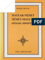 Tefner Zoltan - Magyar-Nemet Nemet-Magyar Muszaki Kisszotar