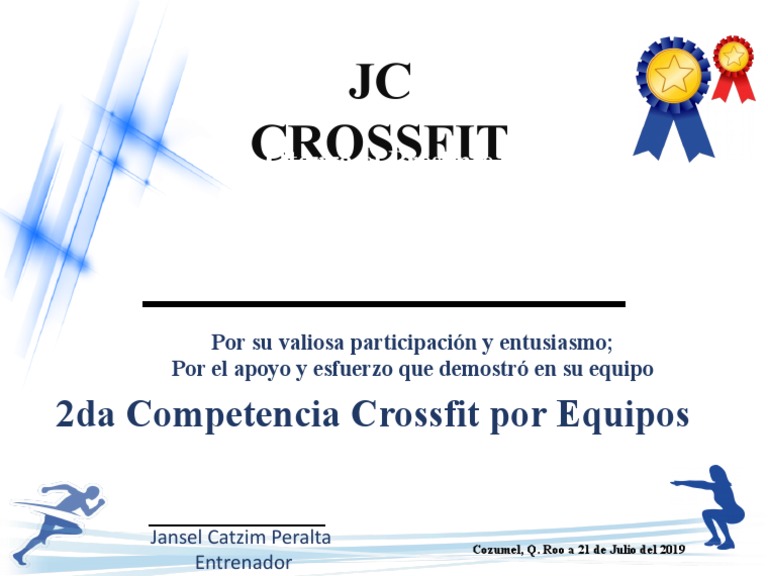 Entrenador certificado en CrossFit