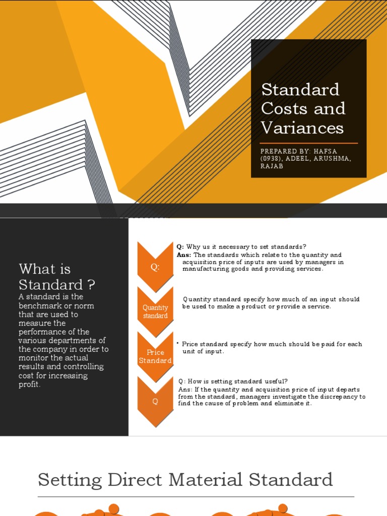 Standard Costs and Variances | PDF | Labour Economics | Cost