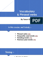 Essential Vocabulary and Phrasal Verbs Course