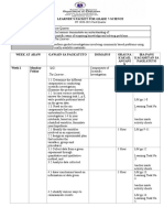 The Learner : Learner'S Packet For Grade 7-Science