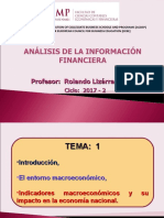 CLASE 1 Entorno Macroeconomic y su   impacto en la economia nacional