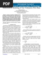 Mathematical Modeling of Gas Volumetric Flow Rate: Akinade Akinwumi