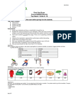 Final Oral Exam Course 64/3022 Bronze Top Notch 1 Units 6 - 10