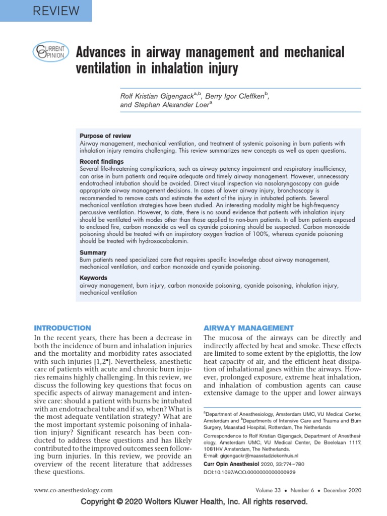 Advances in Airway Management and Mechanical.11 PDF | PDF | Respiratory ...