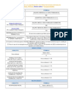 Fórmulas para La Liquidación de Prestaciones Sociales