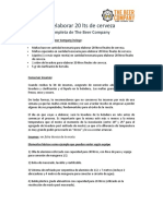 Guia Paso A Paso de Elaboracion de Cerveza Artesanal