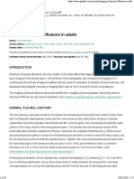 Pleural Effusion - Imaging Adults