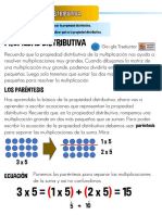 Propiedad Distributiva: Los Paréntesis