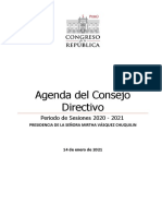 Agenda Del Consejo Directivo Del Congreso
