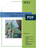 Auditoria ambiental Cementos Lima 2012