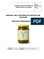 Dulces Peruanos Manual de Calidad Iso 9001