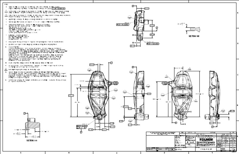 Polaris Spindle Forge Drawing E.0 | PDF | Forging | Industrial Processes