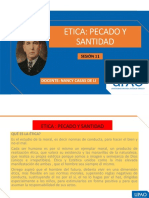 Etica: Pecado Y Santidad: Docente: Nancy Casas de Li