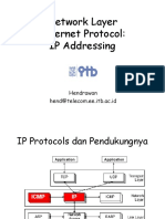 Network Layer Internet Protocol: IP Addressing: Hendrawan Hend@telecom - Ee.itb - Ac.id