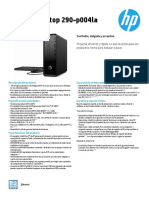 HP Slim Desktop 290-P004la: Confiable, Delgada y Accesible