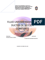 FLUJO UNIDIMENSIONAL EN DUCTO DE SECCION CONSTANTE (Autoguardado)