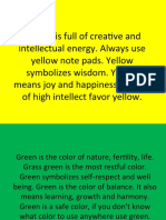 Colors and their meaning