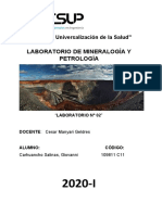 Laboratorio2 Mineralogia - Inglés