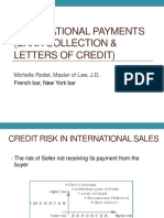 International Payments Bank Collection & Letters of Credit