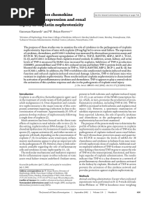 α mediates chemokine: Tnf-and cytokine expression and renal injury in cisplatin nephrotoxicity