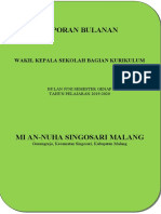 Laporan Bulanan Oktober Wakasek Kurikulum