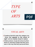 Types of Visual and Performing Arts