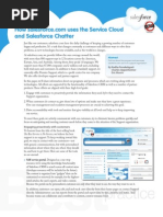 How salesforce.com uses the Service Cloud and Salesforce Chatter