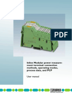 Inline Modular Power Measure-Ment Terminal: Connection Methods, Operating Modes, Process Data, and PCP