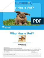 Who Has A Pet?: Decodable Book