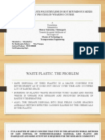 Use of Waste Polyethylene in Flexible Pavement - PPT Thesis