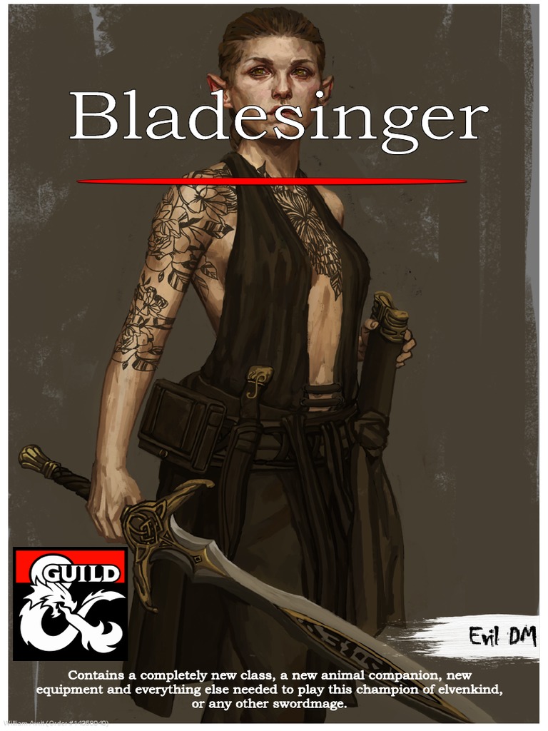 Bladesinger Class PDF | PDF | Wizards Of The Coast | Dungeons & Dragons
