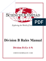 Division B Rules Manual