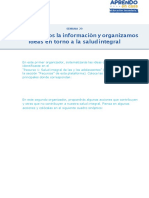 Sistematizamos La Información y Organizamos Ideas en Torno A La Salud Integral