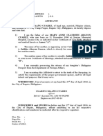 Affidavit (Cuarez)