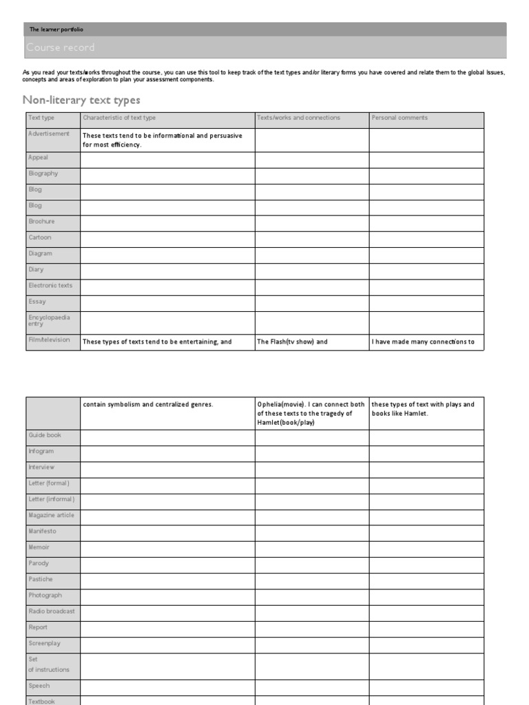 Text Types | PDF | General Fiction