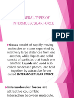 General Types of Intermolecular Force