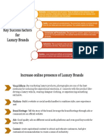 Key Success Factors For Luxury Brands