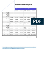 Intermediate 1 Half Marathon Printable PDF