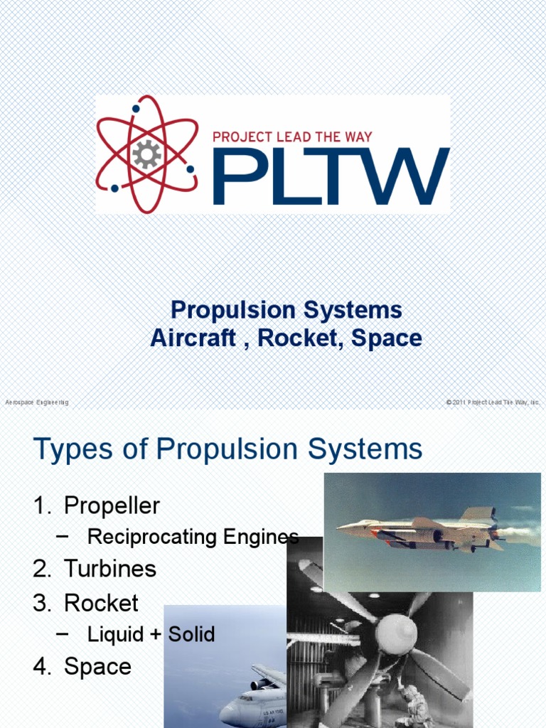 Propulsion Systems Aircraft, Rocket, Space: © 2011 Project Lead The Way ...
