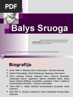 B. Sruogos Biografija, Asmenybė, Veikla