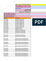 Tentative Course List (Jan - April 2021)