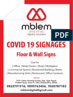 Covid 19 Signages mblem PP