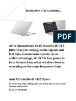 Title: Asus Chromebook C425 Clamshell