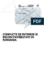 CONFUCTE DE INTERESE SI INCOM PATIBILITATI in ROMANIA