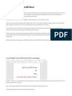 Cara Menulis Arab Di MS Word