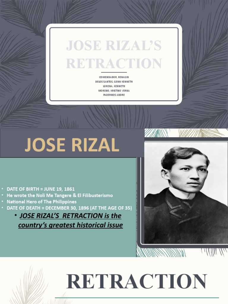 The Controversy of Rizal's Retraction | PDF | Philippines