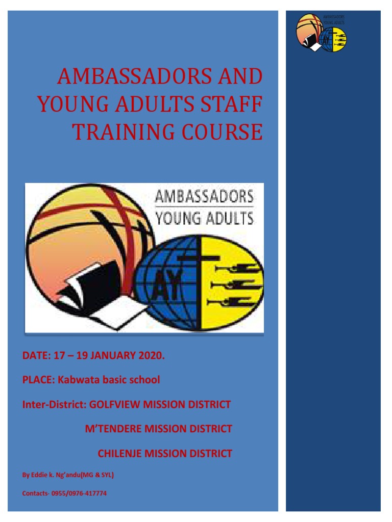 Ambassadors and Young Adults Staff Training Course-Inter - District, 17 ...