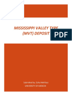 Mississippi Valley Type (MVT) Deposit: Submitted By: Zoha Mehfooz University of Karachi